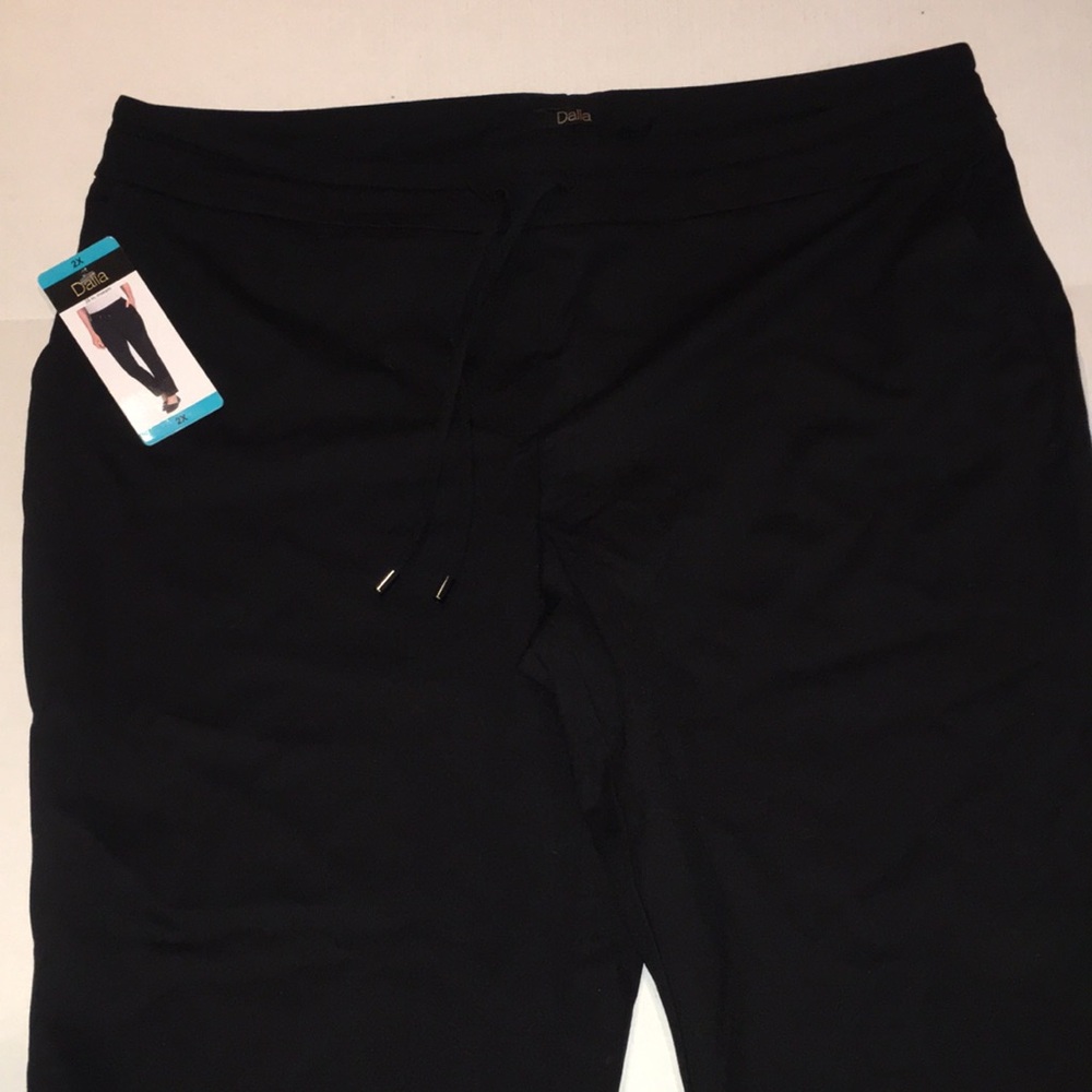 NWT Dalia Black Trousers | 28 In Inseam | Stretchy Pants | Size 2X